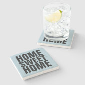 THUIS ZOETE THUIS STENEN COASTERS ONDERZETTER (Zijkant)