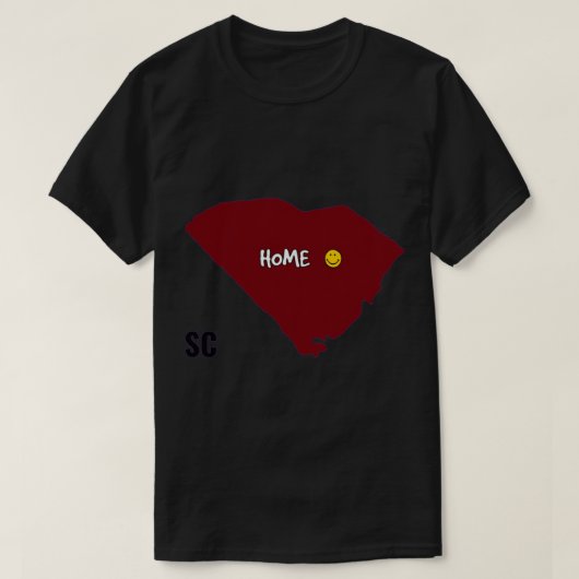 Thuis - Zuid-Carolina met de Universiteit van SC C T-shirt (Design voorkant)