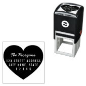 Thuisadres achtergronden  zelfinktende stempel (In situ)