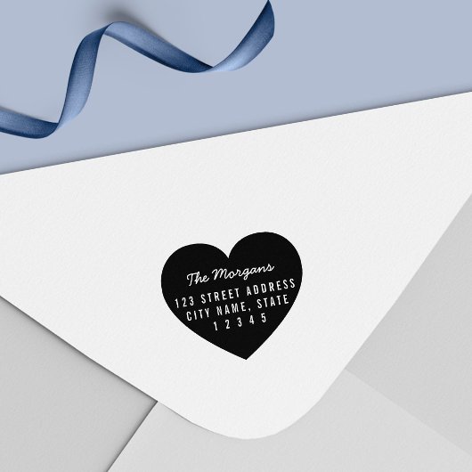 Thuisadres achtergronden  zelfinktende stempel