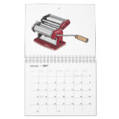 Thuisapparaat cartoon illustratie kalender (Jan 2027)
