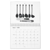 Thuisapparaat cartoon illustratie kalender (Mar 2026)