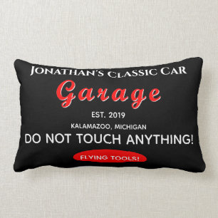 Thuisauto Mechanische Garage Flying Tools Black Kussen