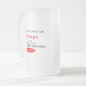 Thuisauto-mechanische reddingsmiddelen voor auto's matglas bierpul (Voorkant links)