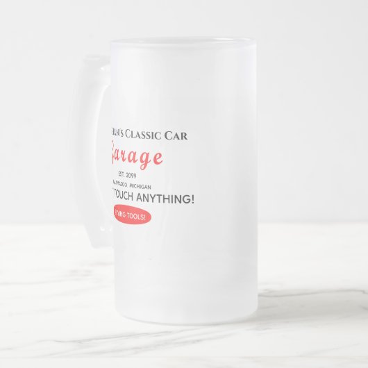 Thuisauto-mechanische reddingsmiddelen voor auto's matglas bierpul (Voorkant links)