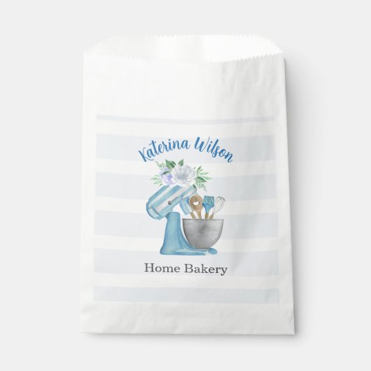 Thuisbakkerij Blauwe Bloem Mixer Bedankzakje (Voorkant)