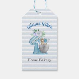 Thuisbakkerij Blauwe Bloem Mixer Cadeaulabel