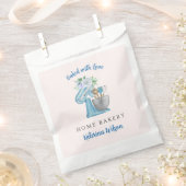 Thuisbakkerij Blauwe Bloememixer Bedankzakje (Geknipt)