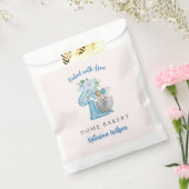 Thuisbakkerij Blauwe Bloememixer Bedankzakje (Gezegeld)