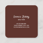 Thuisbakkerij Catering Visitekaartje (Achterkant)