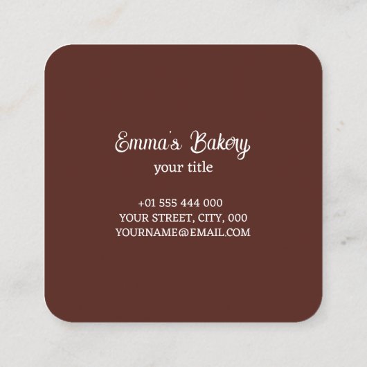 Thuisbakkerij Catering Visitekaartje (Achterkant)