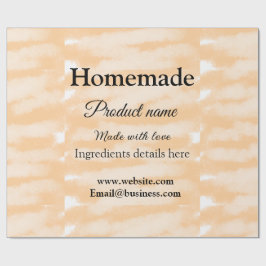 Thuisbakkerij gemaakt met liefde voeg tekst websit cadeaupapier