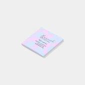 Thuisbakkerij gemaakt met liefde voeg tekst websit post-it® notes (Schuin)