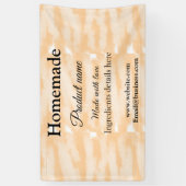 Thuisbakkerij gemaakt met liefde voeg tekst websit spandoek (Verticaal)