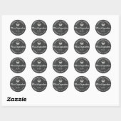 Thuisbakkerij Logo Homemade Cupcakes Chalkboard Ronde Sticker (Vel)