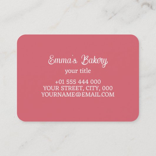 Thuisbakkerij Visitekaartje (Achterkant)