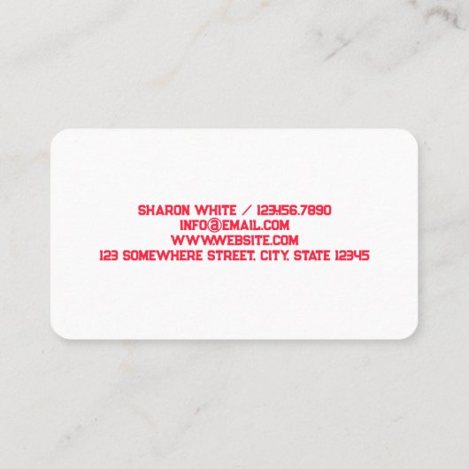 Thuisbakkerij Visitekaartje (Achterkant)