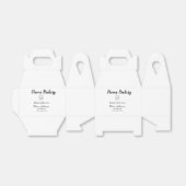 Thuisbakkerij voeg je tekst naam aanpasbaar  bedankdoosjes (Uitgevouwen)