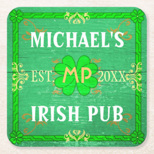 thuisbalie Irish Pub Green Kartonnen Onderzetters