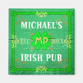  thuisbalie Irish Pub Green Magneet (Voorkant)