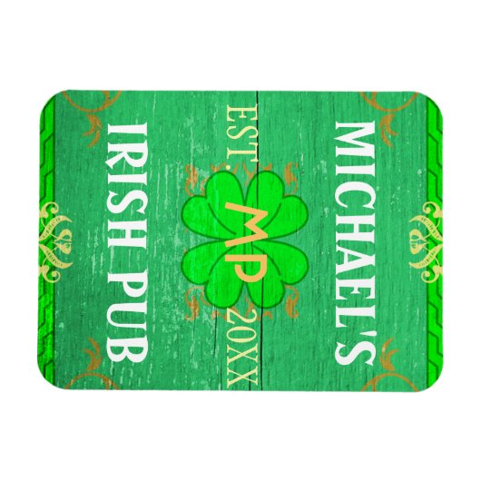  thuisbalie Irish Pub Green Magneet (Horizontaal)