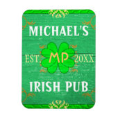  thuisbalie Irish Pub Green Magneet (Verticaal)