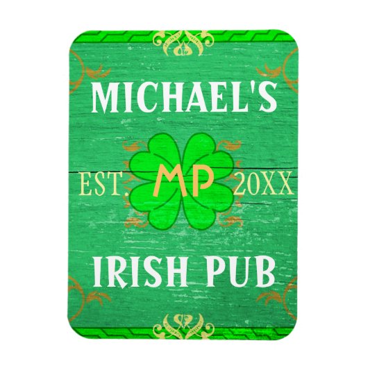 thuisbalie Irish Pub Green Magneet (Verticaal)