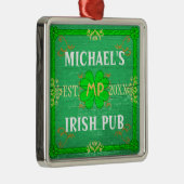  thuisbalie Irish Pub Green Metalen Ornament (Rechts)