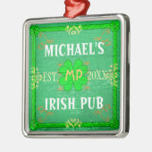 thuisbalie Irish Pub Green Metalen Ornament (Links)