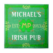  thuisbalie Irish Pub Green Tegeltje (Voorkant)
