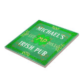  thuisbalie Irish Pub Green Tegeltje (Zijkant)