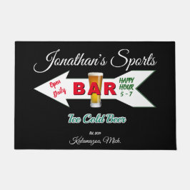 Thuisbalk Tavern Man Koudbier Man Cave Deurmat