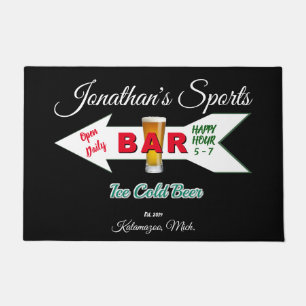 Thuisbalk Tavern Man Koudbier Man Cave Deurmat