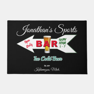 Thuisbalk Tavern Man Koudbier Man Cave Deurmat