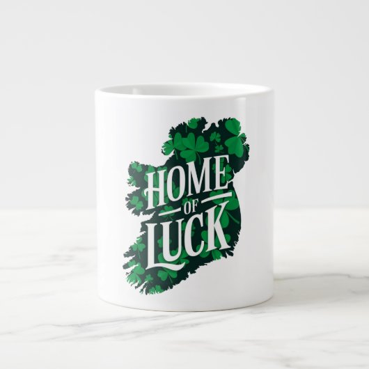 Thuisbasis van Luck Ireland Grote Koffiekop (Voorkant)