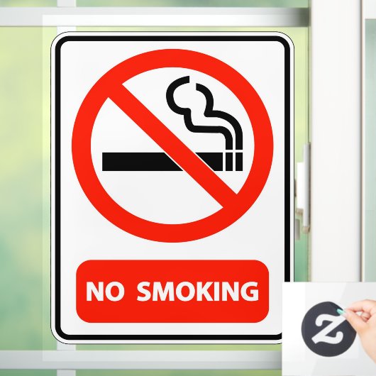 Thuisbedrijf Kantoor geen roken Raamsticker (Huis)
