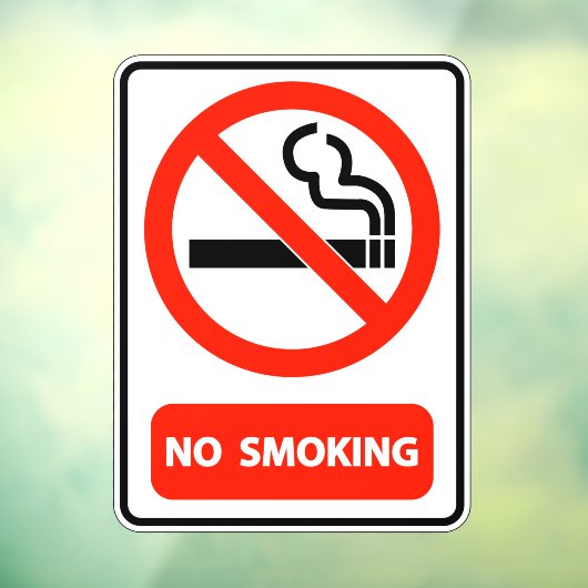 Thuisbedrijf Kantoor geen roken Raamsticker (Vel 3)