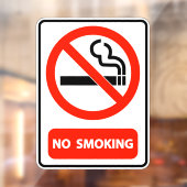 Thuisbedrijf Kantoor geen roken Raamsticker (Vel 2)