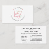 Thuisbedrijf Voeg je eigen Logo Visitekaartje toe (Voorkant / Achterkant)