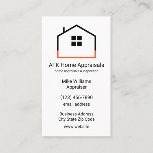 Thuisbeoordelaar en -inspecties visitekaartje (Voorkant)