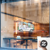 Thuisbezorgdienst met telefoonnummer raamsticker (Cafe Raam)