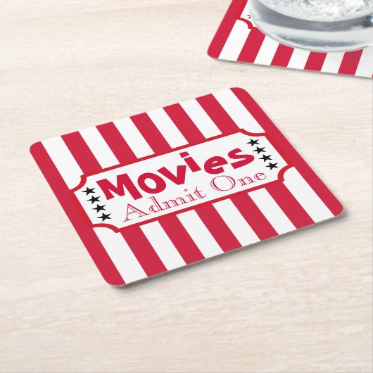 Thuisbioscoop Bioscoop Film Onderzetters (Schuin)