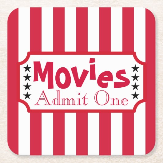 Thuisbioscoop Bioscoop Film Onderzetters (Voorkant)