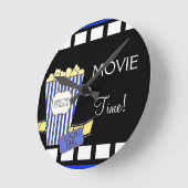 Thuisbioscoop Popcorn Box Blue Ronde Klok (Hoek)