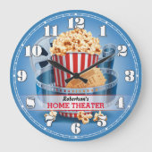 Thuisbioscoop  wandklok (Voorkant)