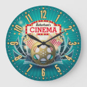 Thuisbioscoop  wandklok (Voorkant)