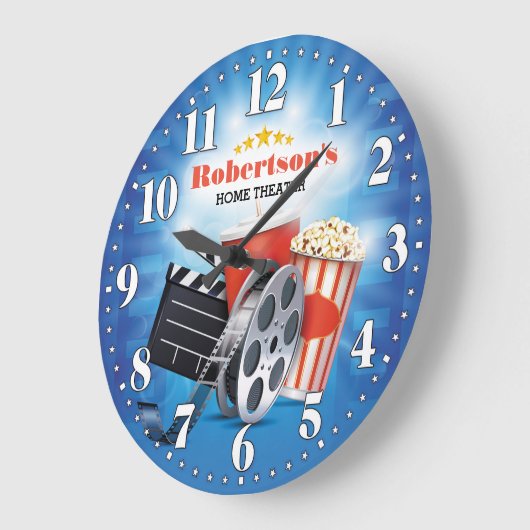 Thuisbioscoop  wandklok (Hoek)