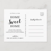 Thuisbioscoopbewegende minimalistische Creëer Aankondigingskaart (Achterkant)