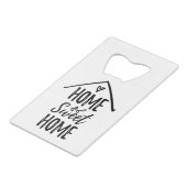 Thuisbioscoopprijsopgave Nieuw thuiswoningdecor Creditkaart Flessenopener (Voorkant Gekanteld)