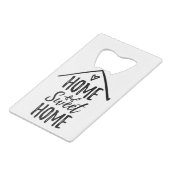 Thuisbioscoopprijsopgave Nieuw thuiswoningdecor Creditkaart Flessenopener (Achterkant Gekanteld)